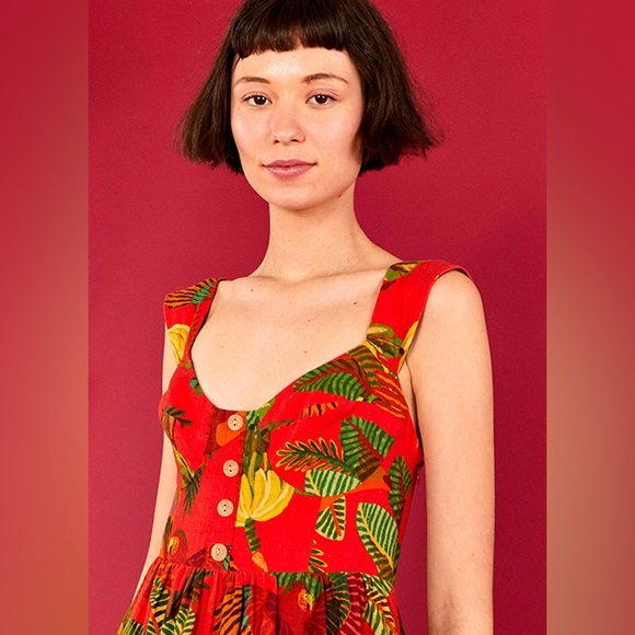 FARM Rio Red Tropical Mini Dress - Picture 4 of 16